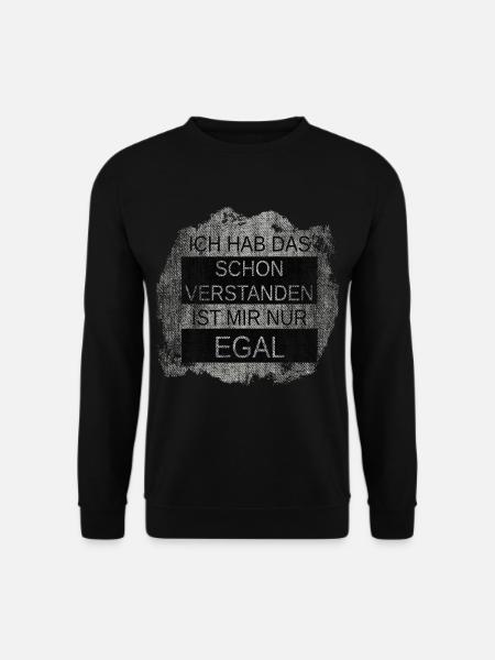MIR DICH EGAL - Unisex Pullover - Schwarz