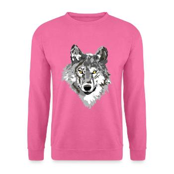 Wolf dark - Unisex Sweatshirt - pink - Front