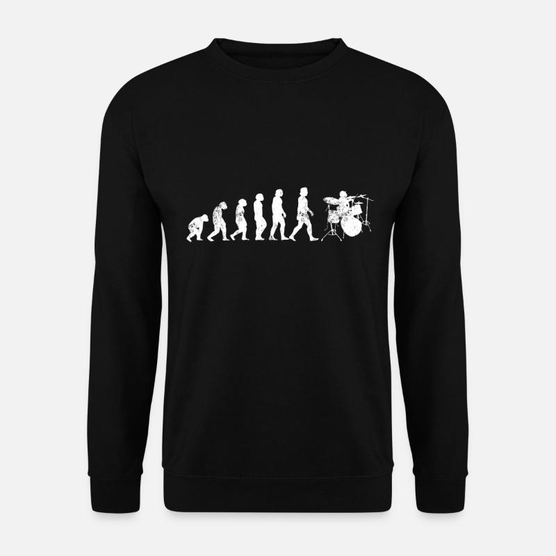 Batterie cadeau évolution batteur musicien - Sweat-shirt Unisexe - noir