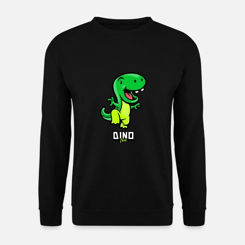 Grüner Dino - Unisex Pullover - Schwarz