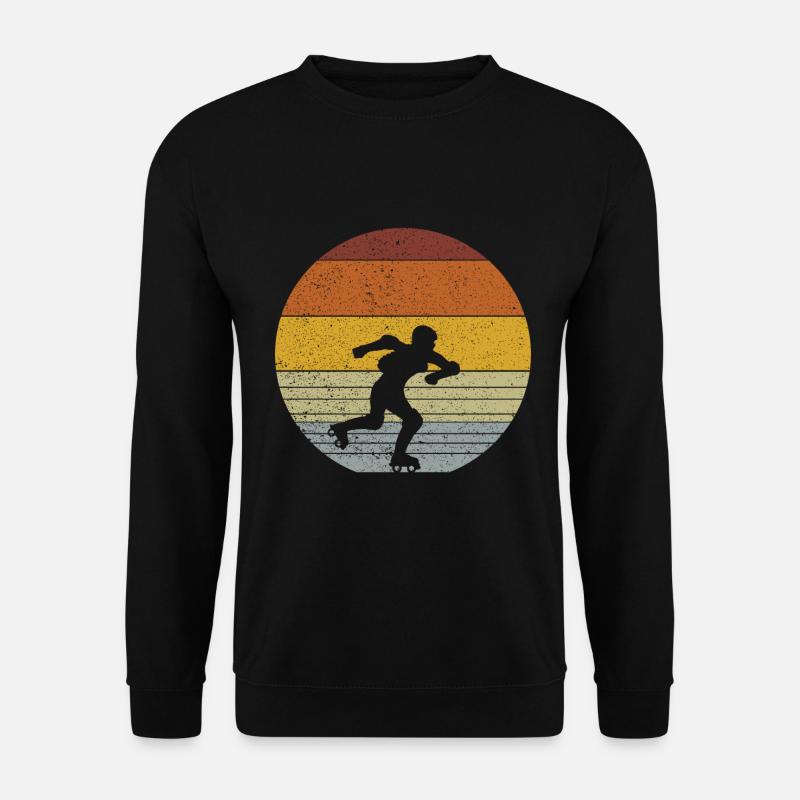 Inline-Skates Inline-Skating Rollschuhlaufen - Unisex Pullover - Schwarz