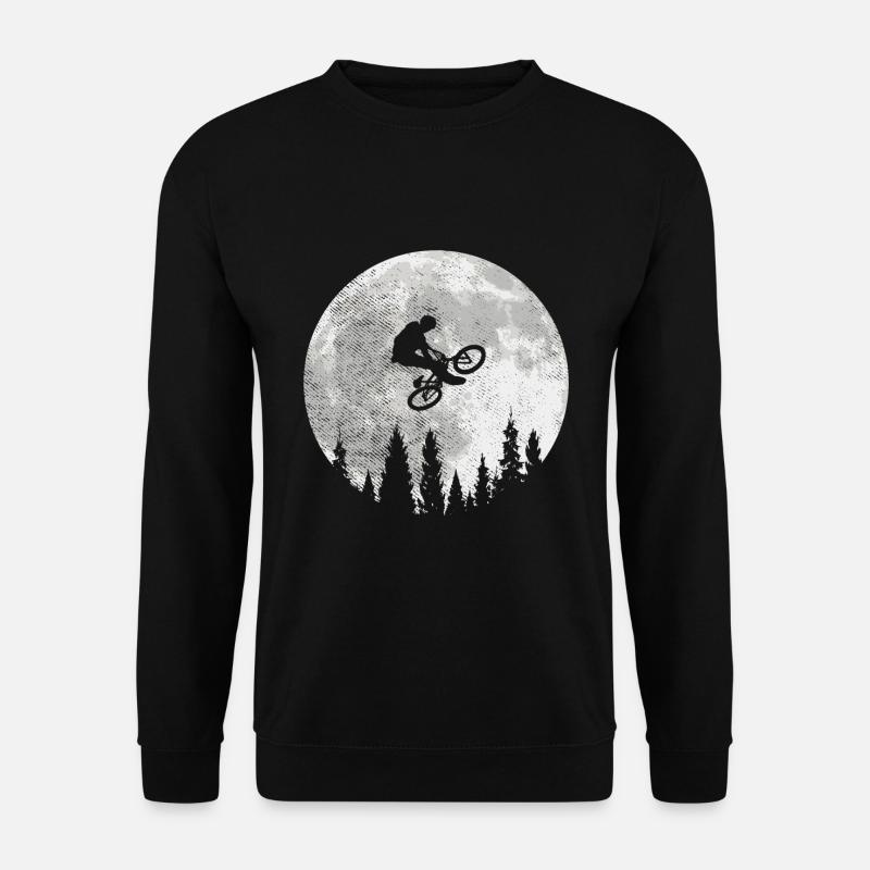 Mountainbike Mountainbiken Mountainbiker Downhill - Unisex Pullover - Schwarz