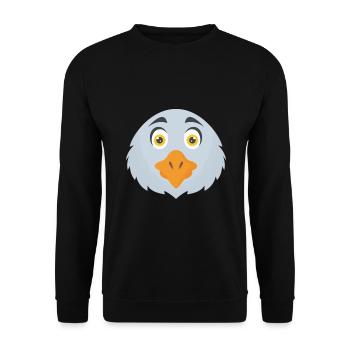 Eagle t-shirt | Bestsellers | - Unisex Sweatshirt - black - Front - Alina (178cm) & Michal (187cm)