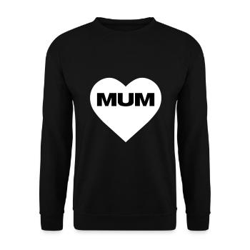 Mum t-shirt | Bestsellers | - Unisex Sweatshirt - black - Front - Alina (178cm) & Michal (187cm)