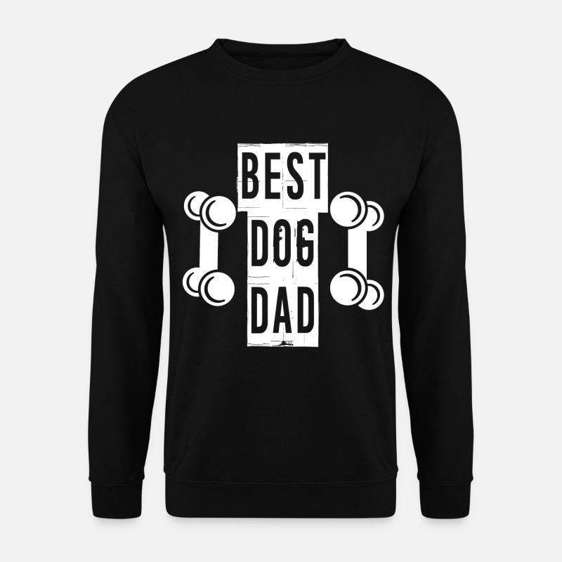 BEST DOG DAD - Unisex Pullover - Schwarz