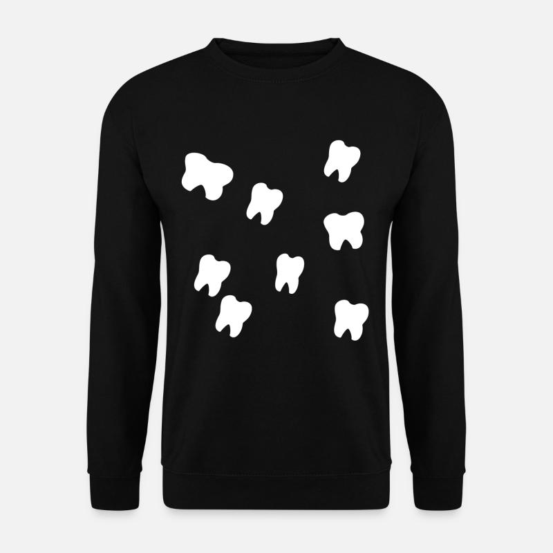 Zähne - Unisex Pullover - Schwarz