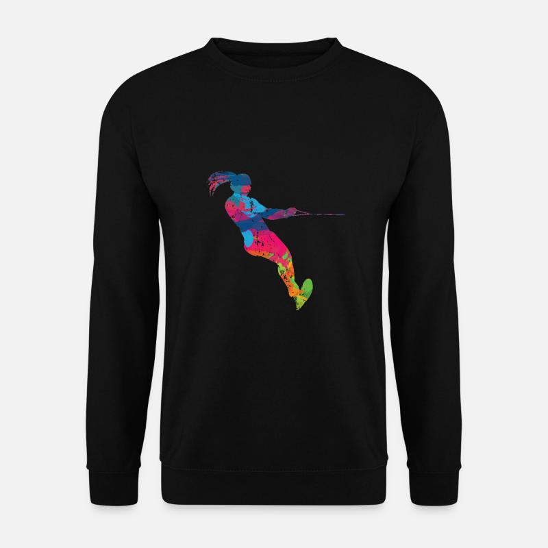 Wakeboard Wasserski Wakeboarden - Unisex Pullover - Schwarz
