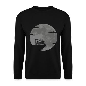 Railway model railway train driver Railway operator - Unisex Sweatshirt - black - Front - Alina (178cm) & Michal (187cm)