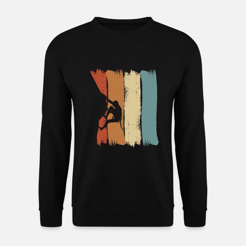 Climbing Bouldering Climber Mountain Sport Bouldering - Unisex Sweatshirt - black