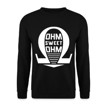 Electrician Electric Electric Gift - Unisex Sweatshirt - black - Front - Alina (178cm) & Michal (187cm)