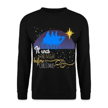 Heilige Drei Könige, Weihnachten - Unisex Pullover - Schwarz - Vorne - Alina (178cm) & Michal (187cm)