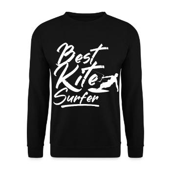 Best Kitesurfer Kitesurfing Kitesurf - Unisex Sweatshirt - black - Front - Alina (178cm) & Michal (187cm)
