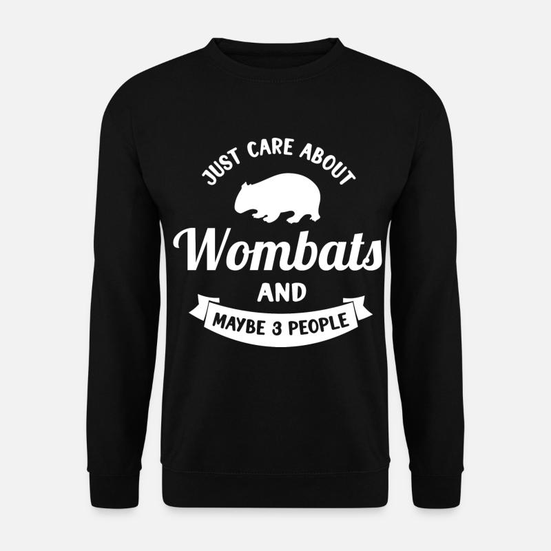 Nur Wombats Wombat - Unisex Pullover - Schwarz