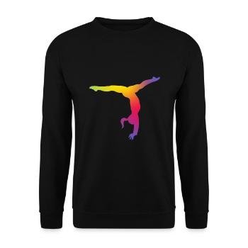Gymnastique Gymnastique Gymnastique Gymnastique - Sweat-shirt Unisexe - noir - Devant - Alina (178cm) & Michal (187cm)