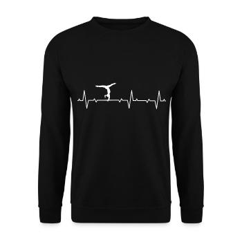Gymnastique Gymnastique Gymnastique Gymnastique - Sweat-shirt Unisexe - noir - Devant - Alina (178cm) & Michal (187cm)