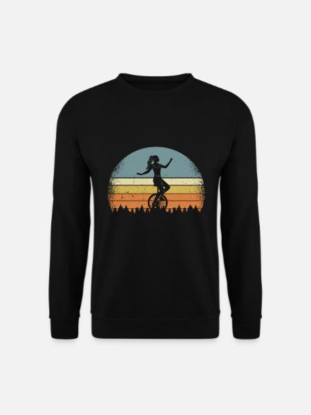 Einrad Einradfahrerin Einradfahren Einradfahrer - Unisex Pullover - Schwarz