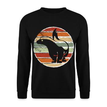 Rétro 1990- 1000 000 000 000 - Sweat-shirt Unisexe - noir - Devant - Alina (178cm) & Michal (187cm)