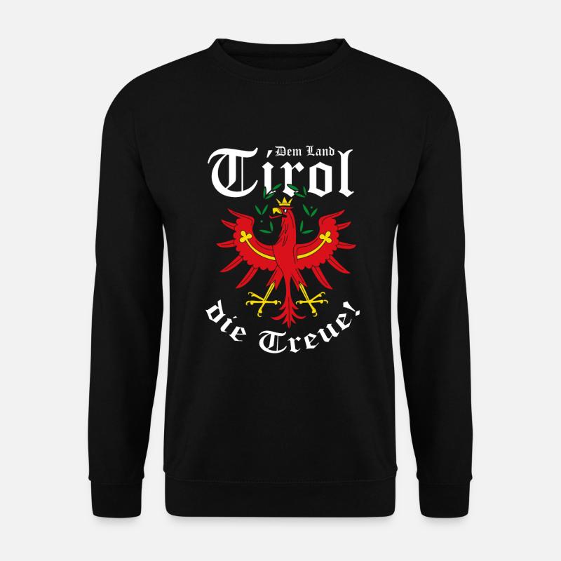 Dem Land Tirol die Treue Tiroler Adler Spruch - Unisex Pullover - Schwarz