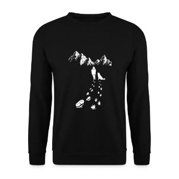 Australian Shepherd australischer Schäferhund - Sweat-shirt Unisexe - noir - Devant - Alina (178cm) & Michal (187cm)