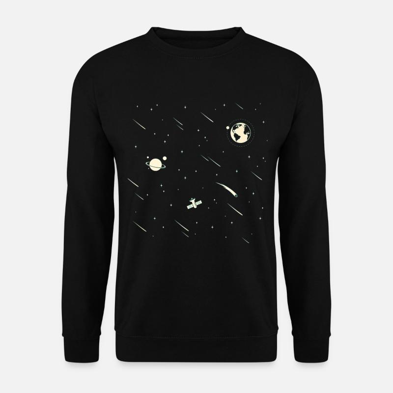Weltall Astronaut Planet Rakete weltall - Unisex Pullover - Schwarz