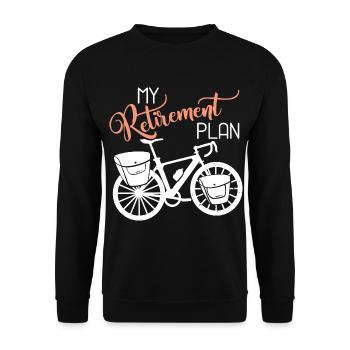 Radtour Radwandern Radurlaub - Unisex Pullover - Schwarz - Vorne - Alina (178cm) & Michal (187cm)