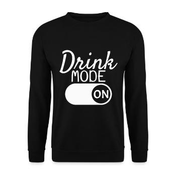 Boire - Sweat-shirt Unisexe - noir - Devant - Alina (178cm) & Michal (187cm)