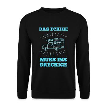 Offroad Geländewagen 4x4 Geschenk geländewagen - Unisex Pullover - Schwarz - Vorne - Alina (178cm) & Michal (187cm)