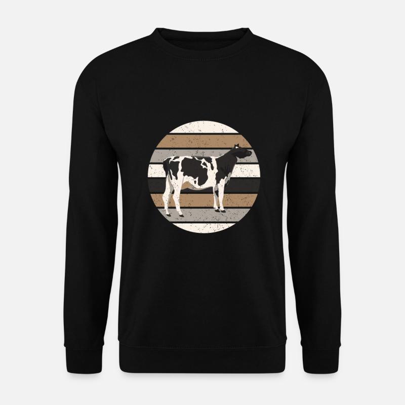 Kuh Kühe Landwirtschaft Bauernhof - Unisex Pullover - Schwarz