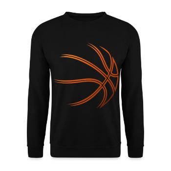 Basketball Dunking Spieler Basketballer Sport Dunk - Unisex Pullover - Schwarz - Vorne - Alina (178cm) & Michal (187cm)