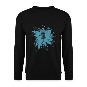 Disc Golf Flying Disc Disc Golfer Gift - Unisex Sweatshirt - black - Front - Alina (178cm) & Michal (187cm)
