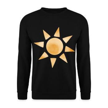 Sonne Symbol - Sweat-shirt Unisexe - noir - Devant - Alina (178cm) & Michal (187cm)