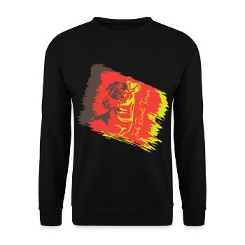 Jack Russel Terrier - Unisex Pullover - Schwarz - Vorne - Alina (178cm) & Michal (187cm)