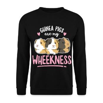 Guinea pig saying for a guinea pig - Unisex Sweatshirt - black - Front - Alina (178cm) & Michal (187cm)