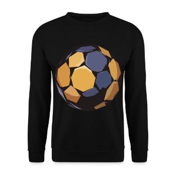 Handball Sticker Handballs Ball Training - Unisex Sweatshirt - black - Front - Alina (178cm) & Michal (187cm)