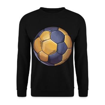Handball Sticker Illustration Handball Club - Unisex Sweatshirt - black - Front - Alina (178cm) & Michal (187cm)