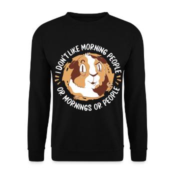 Hamster - Unisex Pullover - Schwarz - Vorne - Alina (178cm) & Michal (187cm)