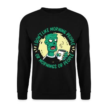 Zombie Monster Halloween - Unisex Pullover - Schwarz - Vorne - Alina (178cm) & Michal (187cm)