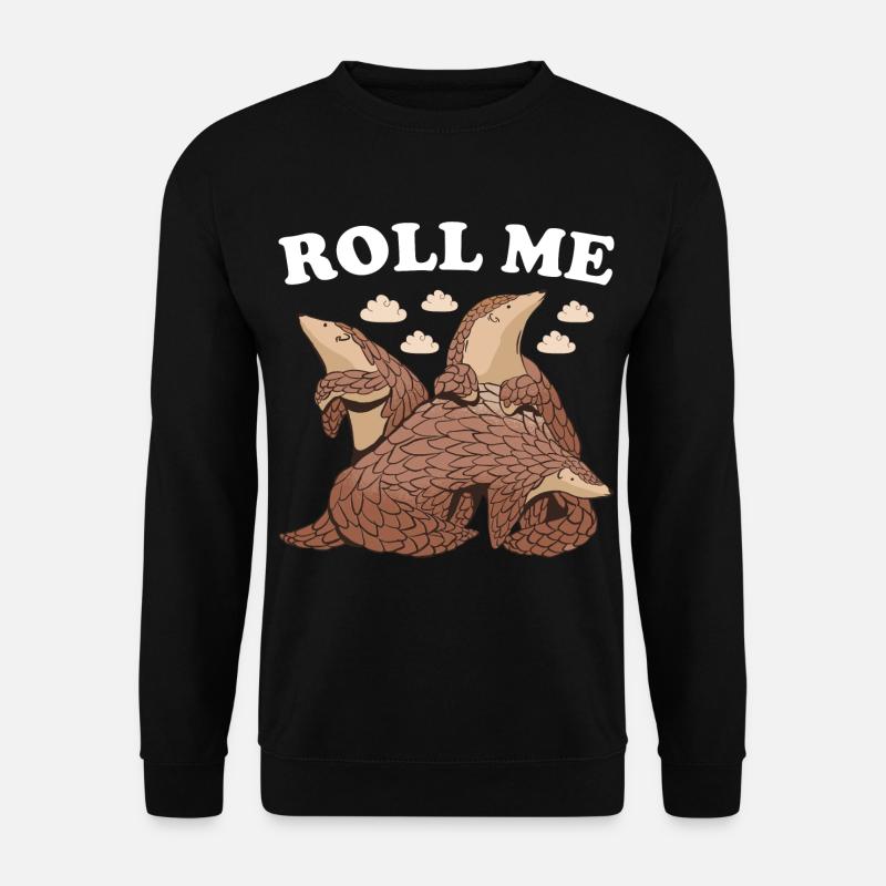 Roll Me Pangolin - Unisex Sweatshirt - black