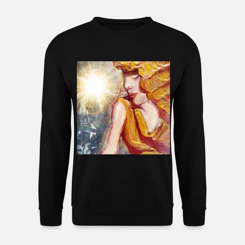 Frau in der Sonne - Unisex Pullover - Schwarz