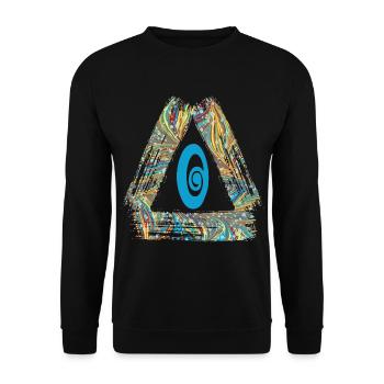 e 201 o - Sweat-shirt Unisexe - noir - Devant - Alina (178cm) & Michal (187cm)
