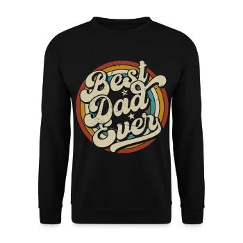Meilleur papa de tous les temps Meilleur cadeau de fête des pères - Sweat-shirt Unisexe - noir - Devant - Alina (178cm) & Michal (187cm)