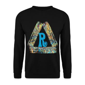 e 201 r - Sweat-shirt Unisexe - noir - Devant - Alina (178cm) & Michal (187cm)