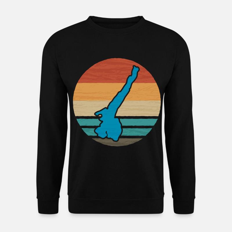 Lac de Garde Retro - Sweat-shirt Unisexe - noir