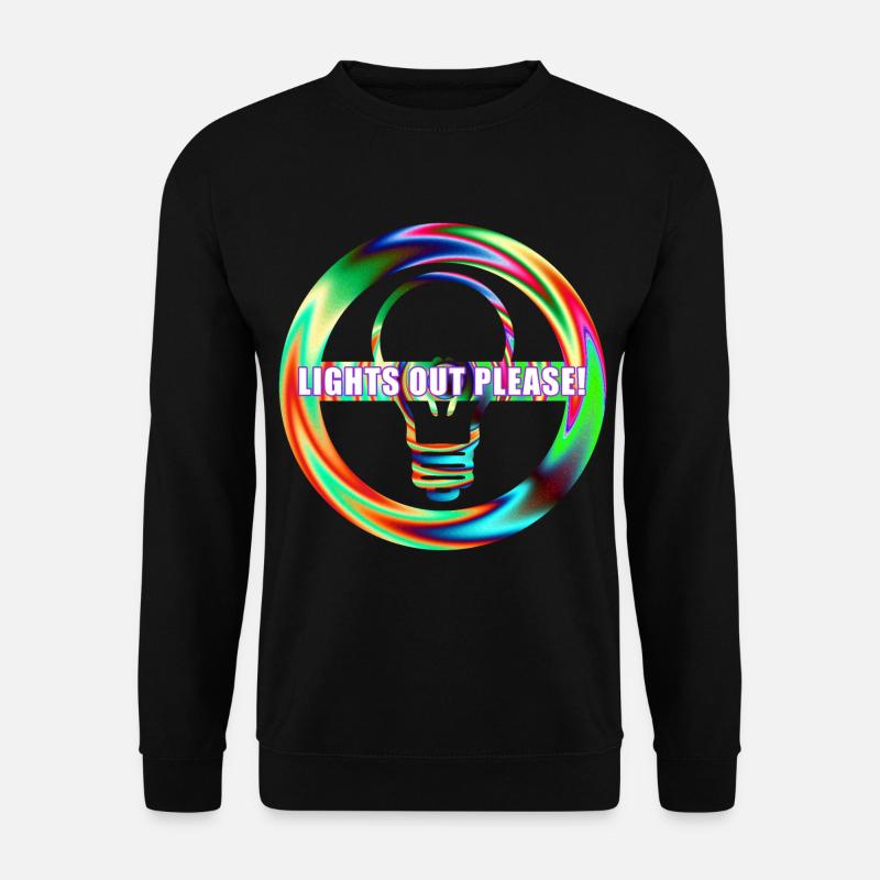 Turn off light from lamp - Unisex Sweatshirt - black