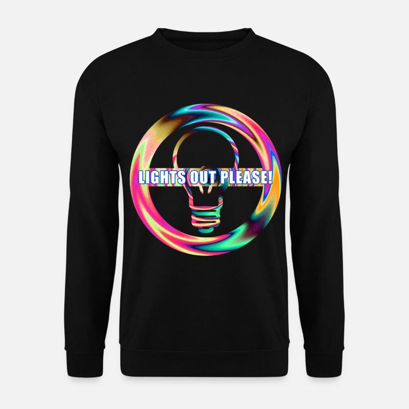 Turn off light from lamp - Unisex Sweatshirt - black