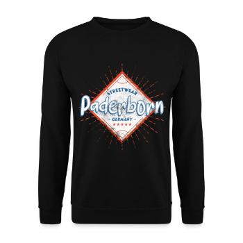 Paderborn Allemagne Ville Skyline Accueil Amour - Sweat-shirt Unisexe - noir - Devant - Alina (178cm) & Michal (187cm)