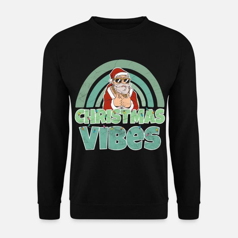 Christmas Vibes Weihnachts Design - Unisex Sweatshirt - black