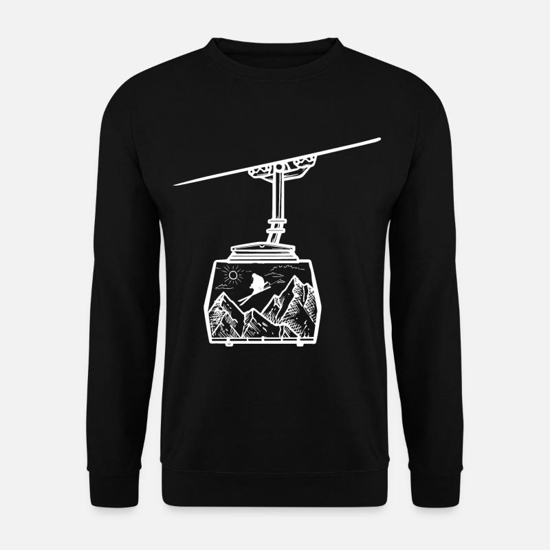 Mountain - Skiing - (9) - Unisex Sweatshirt - black