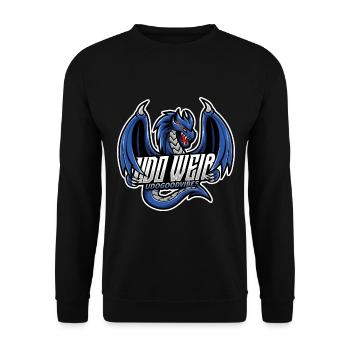 Logo Udo Weiß (Udogoodvibes) - Unisex Sweatshirt - black - Front - Alina (178cm) & Michal (187cm)