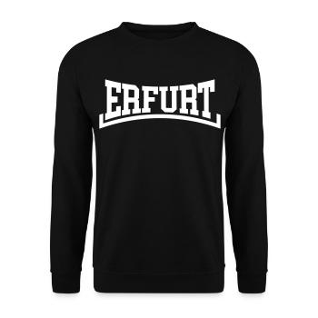 Erfurt - Unisex Sweatshirt - black - Front - Alina (178cm) & Michal (187cm)